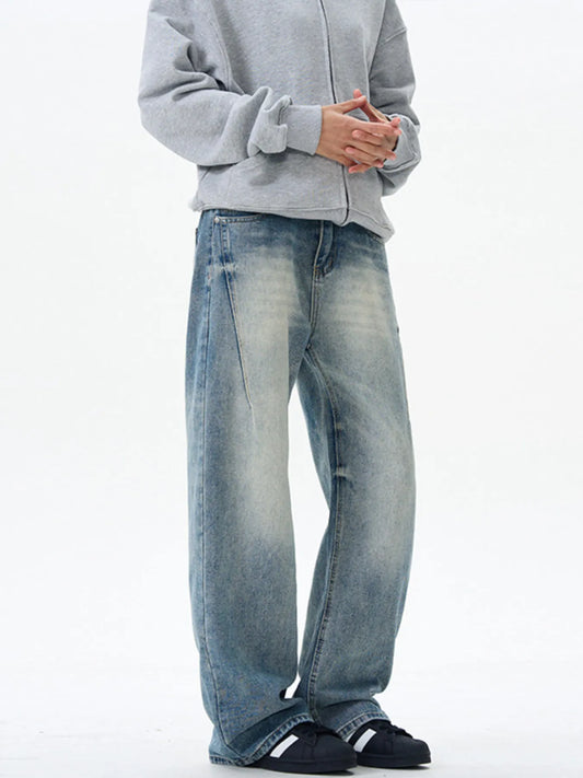 785 nan – Men's wide leg jeans streetwear fit