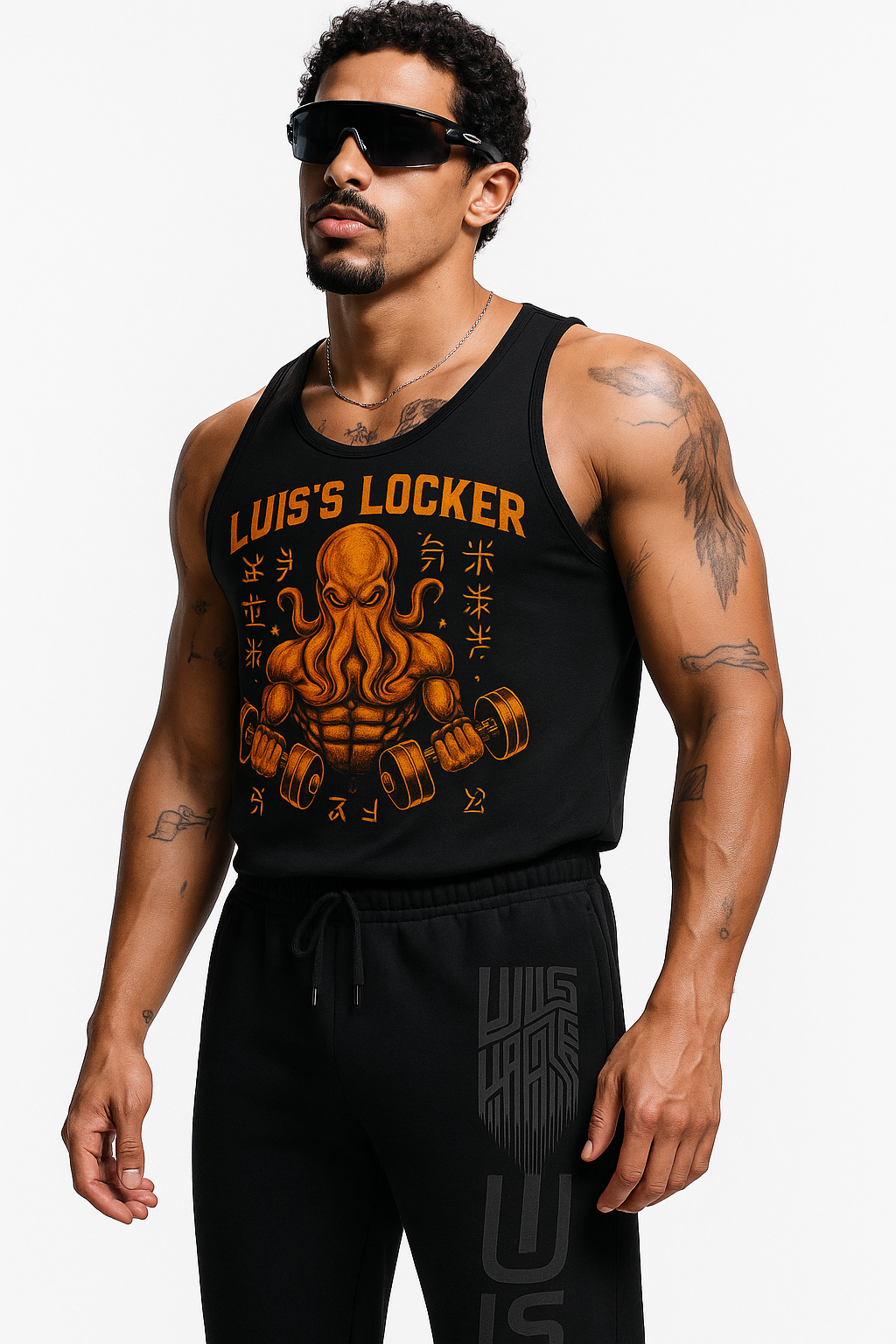 OuterRealm Tank – OctoAlpha Strength Drop Black – Main Image