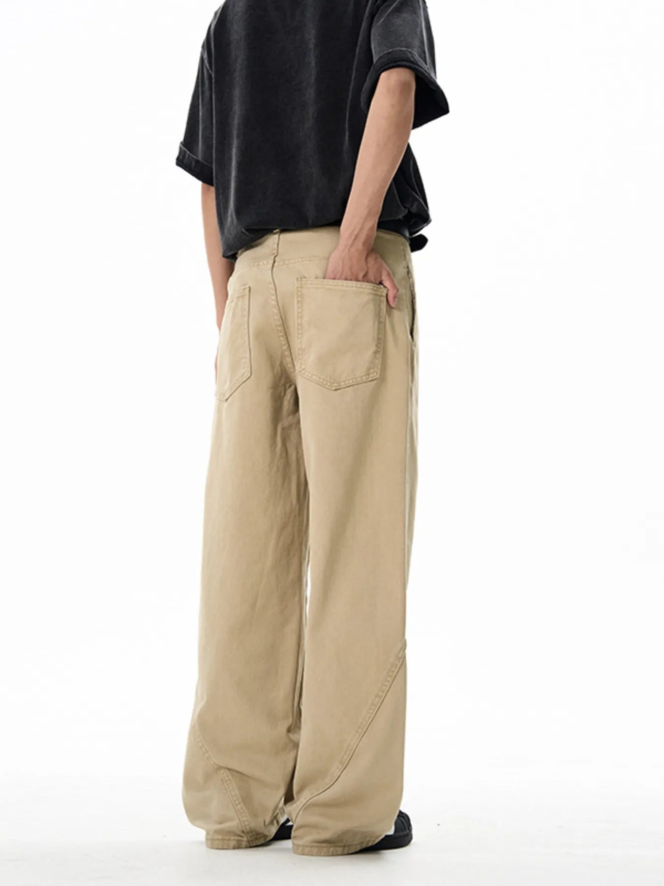 861 nan – Men's wide leg jeans streetwear fit