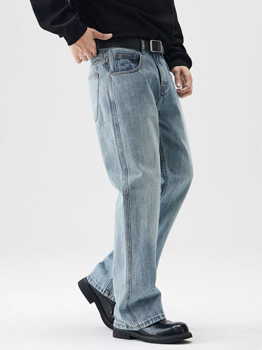 Men's Wash Relaxed Fit Jeans - Comfortable Everyday Denim