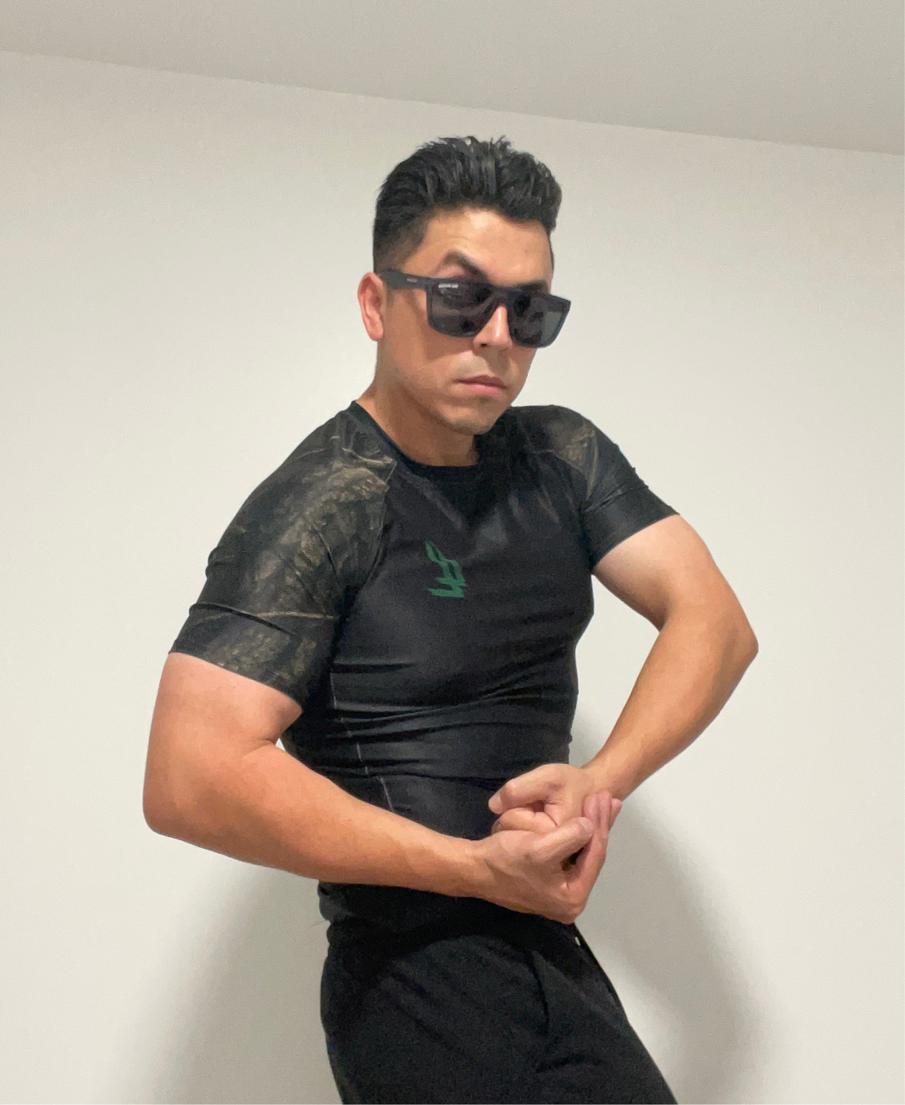 LL “Shotime” Compression Tee – Tactical Blackout Edition - Luis’s Locker