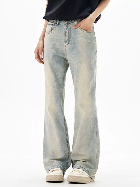 1293 Men's Wash Flare Jeans – men's flare jeans (Y2K) (front view)