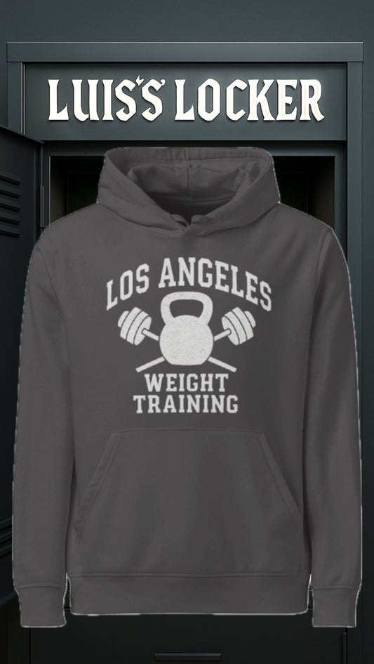 LA Weight Training Hoodie – Front View