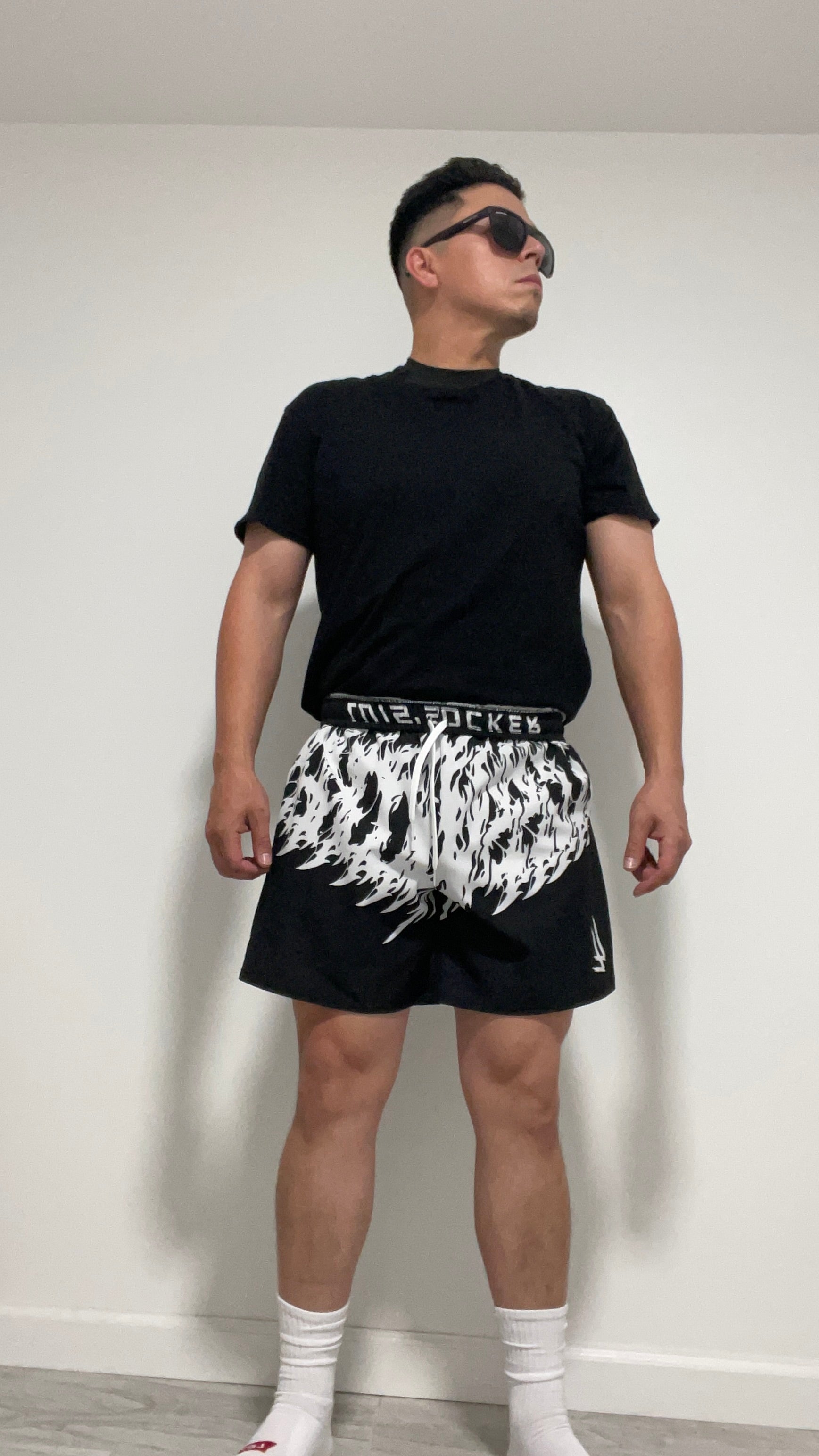 Luis’s Gothic Wave Black Shorts - Luis’s Locker