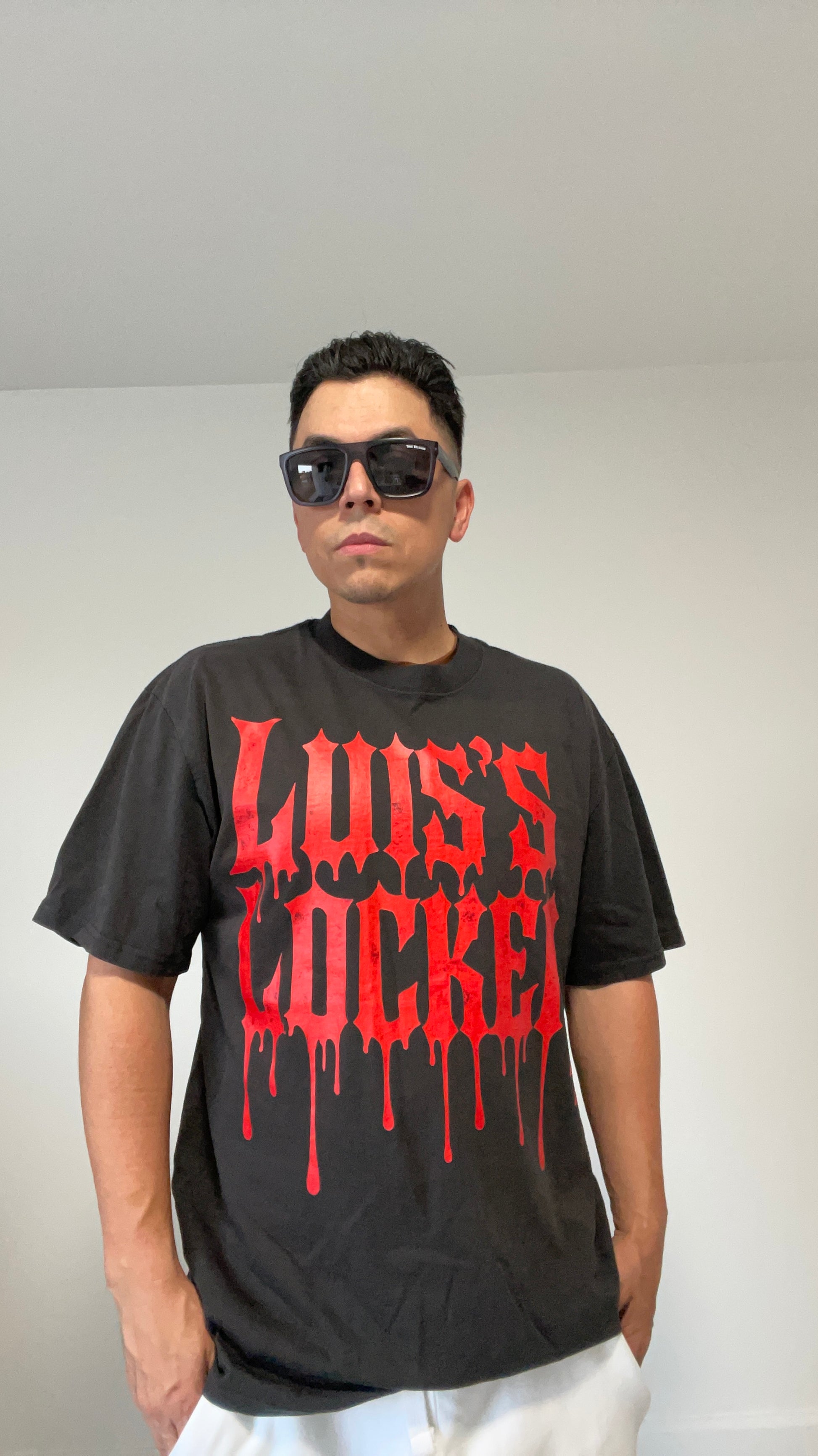 LL Drip Script Tee – Blood Red Edition - Luis’s Locker
