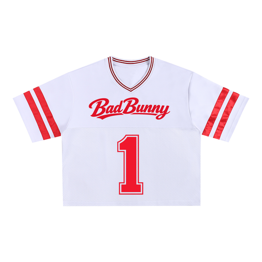 Bad Bunny SuperBowl Mesh Boxy Football Jersey