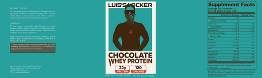 Luis’s Locker 100% Whey Protein Isolate – Chocolate (PRE-ORDER) - Luis’s Locker