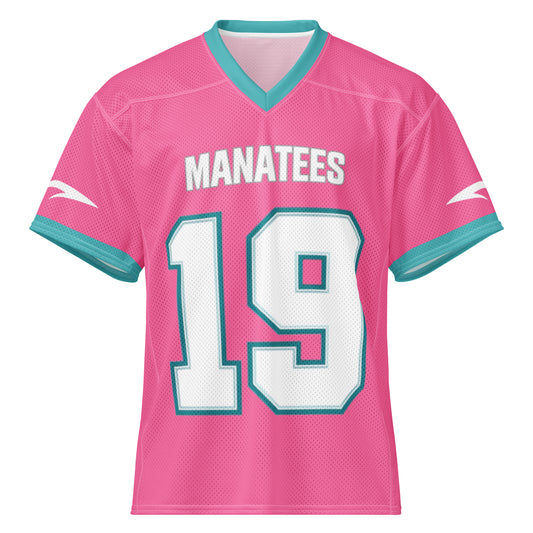 GTA VI Vice City Manatees football jersey 19 pink invert edition front view