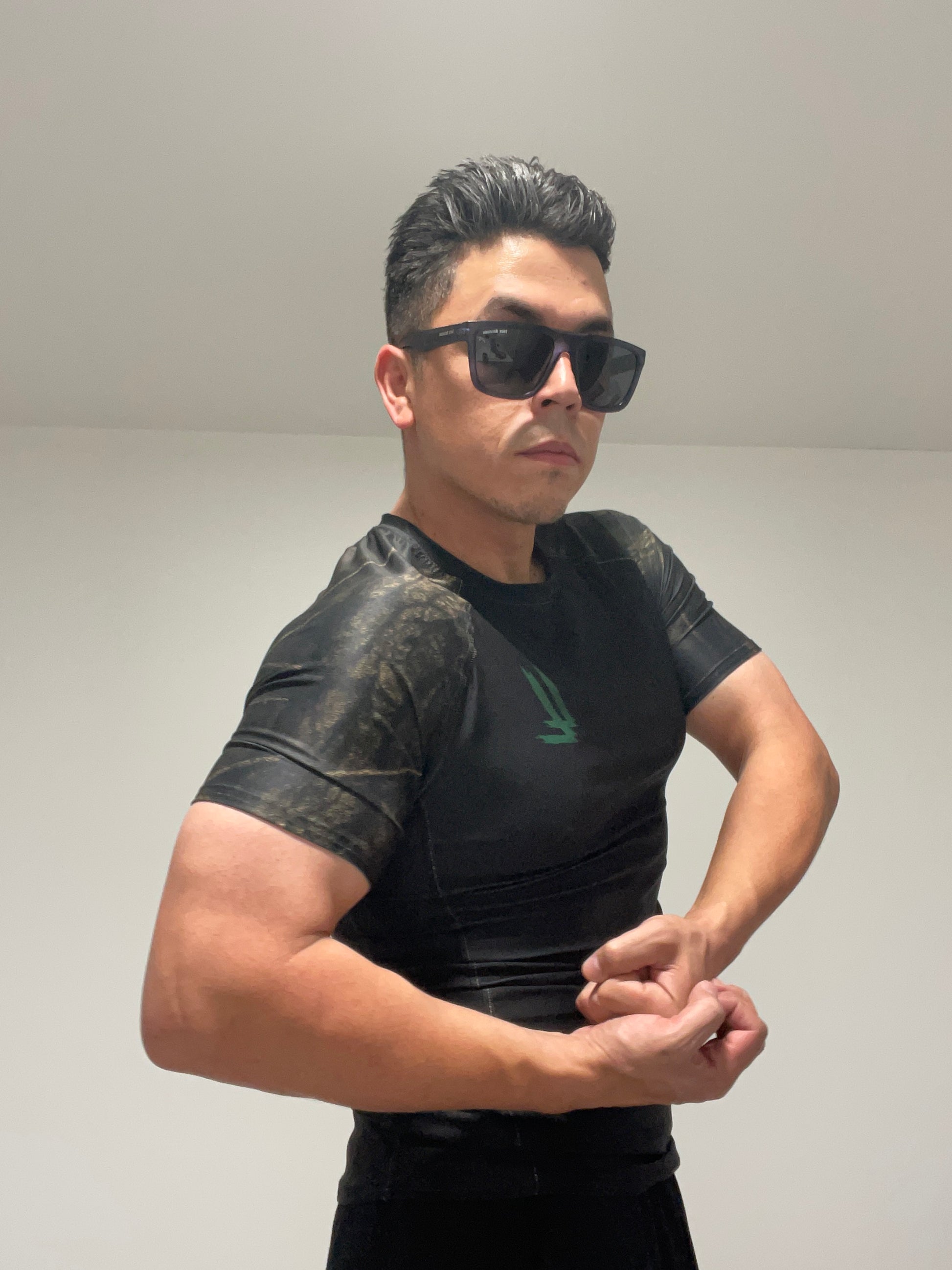LL “Shotime” Compression Tee – Tactical Blackout Edition - Luis’s Locker