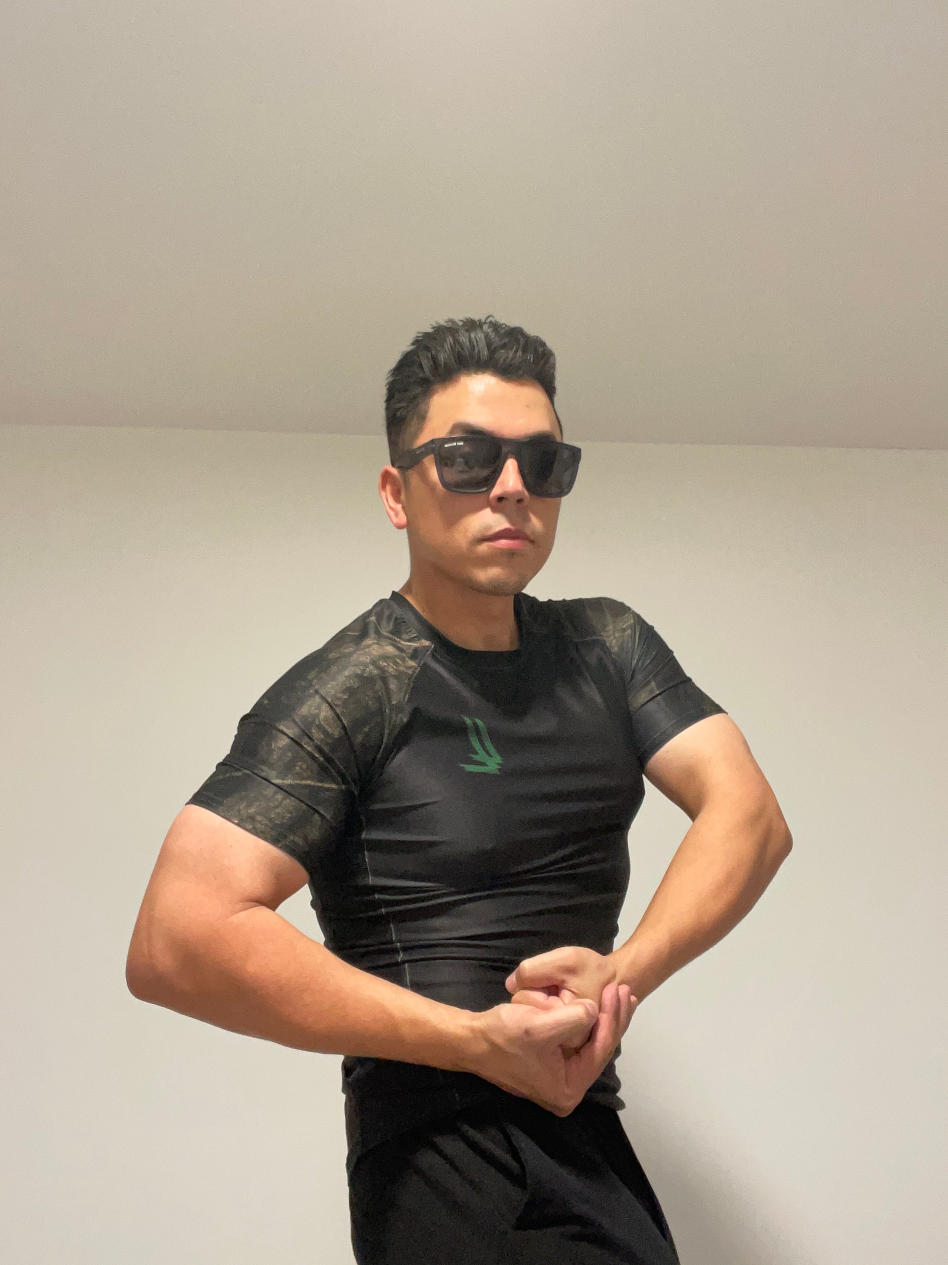 LL “Shotime” Compression Tee – Tactical Blackout Edition - Luis’s Locker
