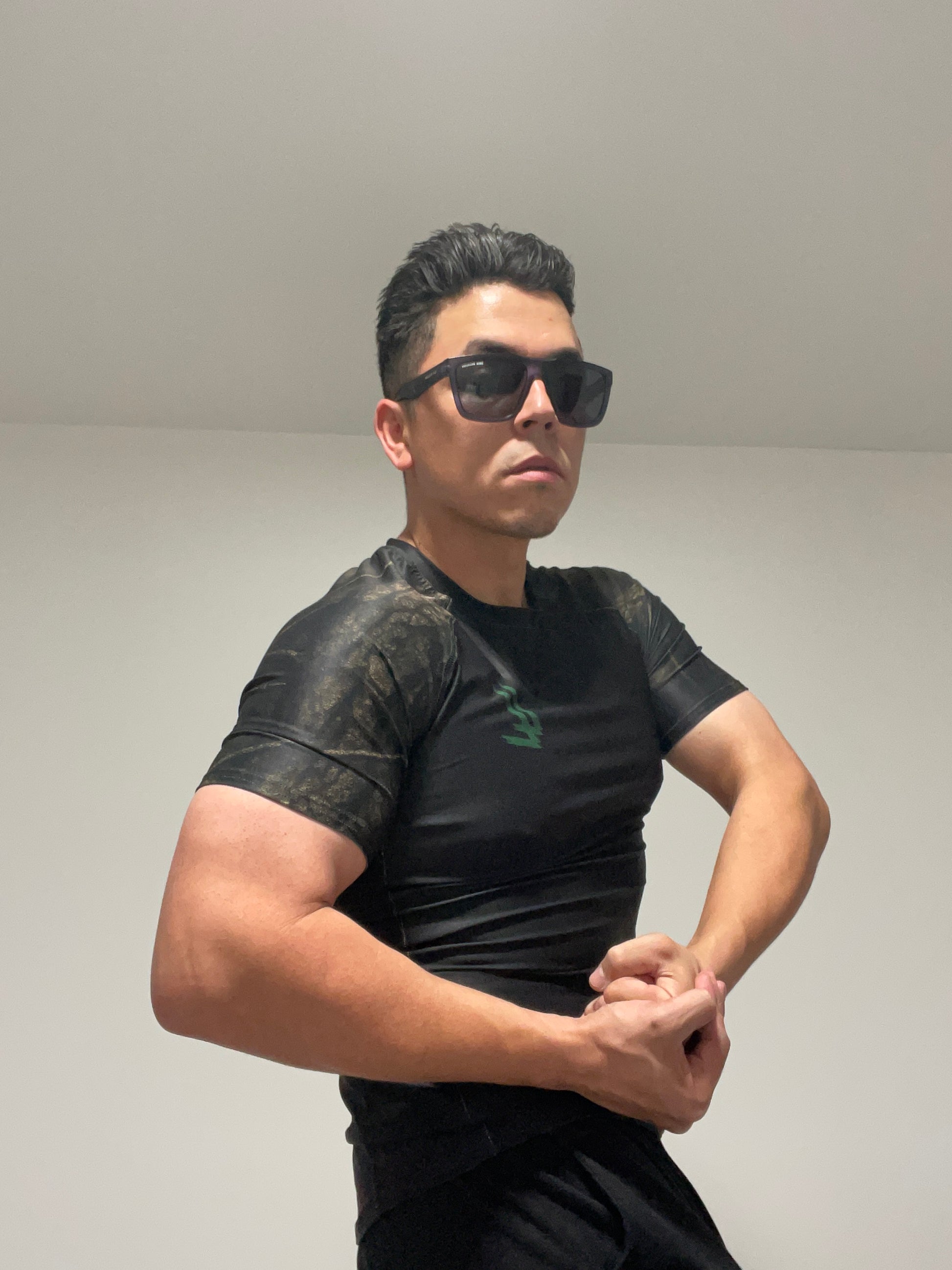LL “Shotime” Compression Tee – Tactical Blackout Edition - Luis’s Locker