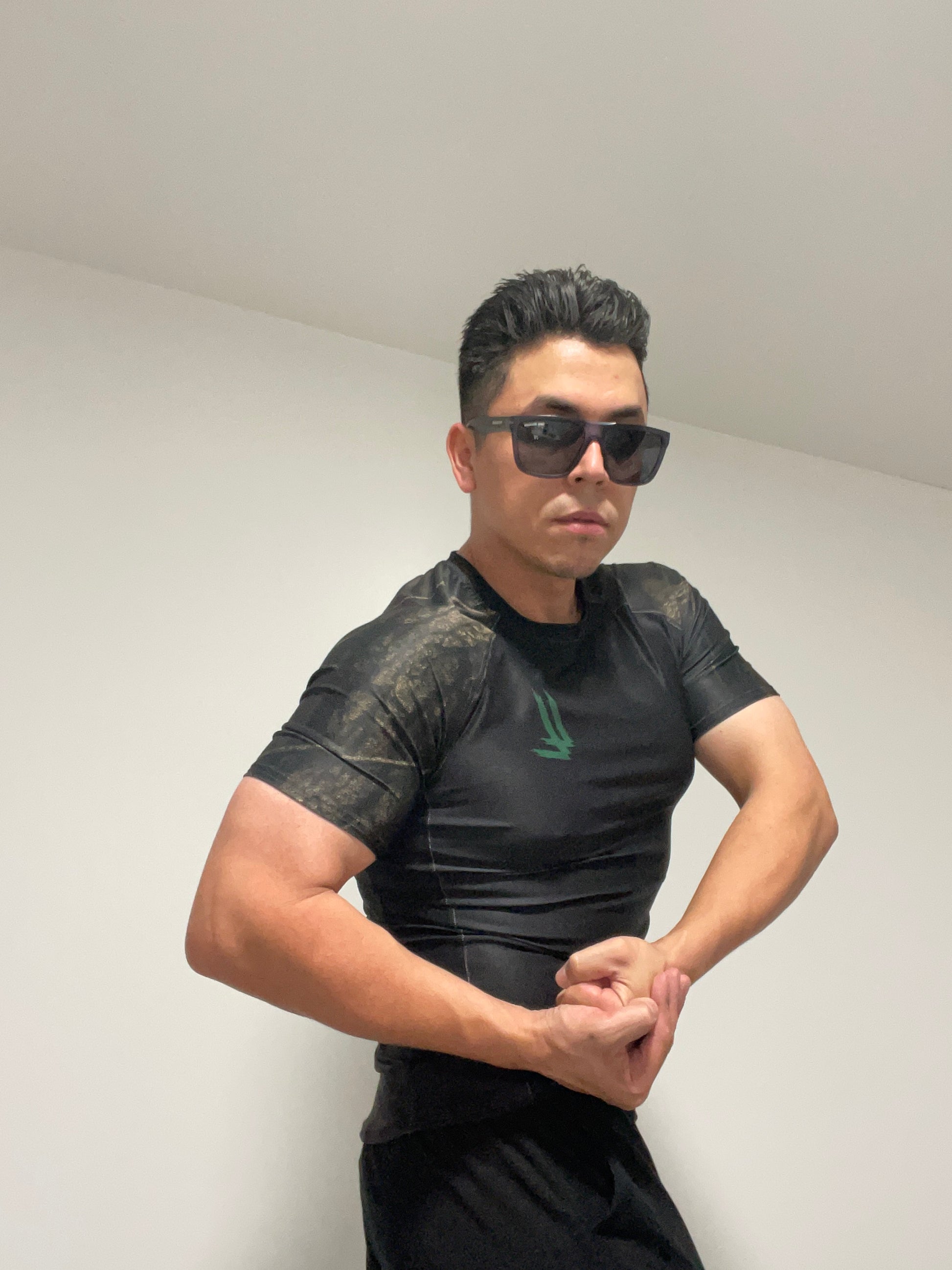 LL “Shotime” Compression Tee – Tactical Blackout Edition - Luis’s Locker