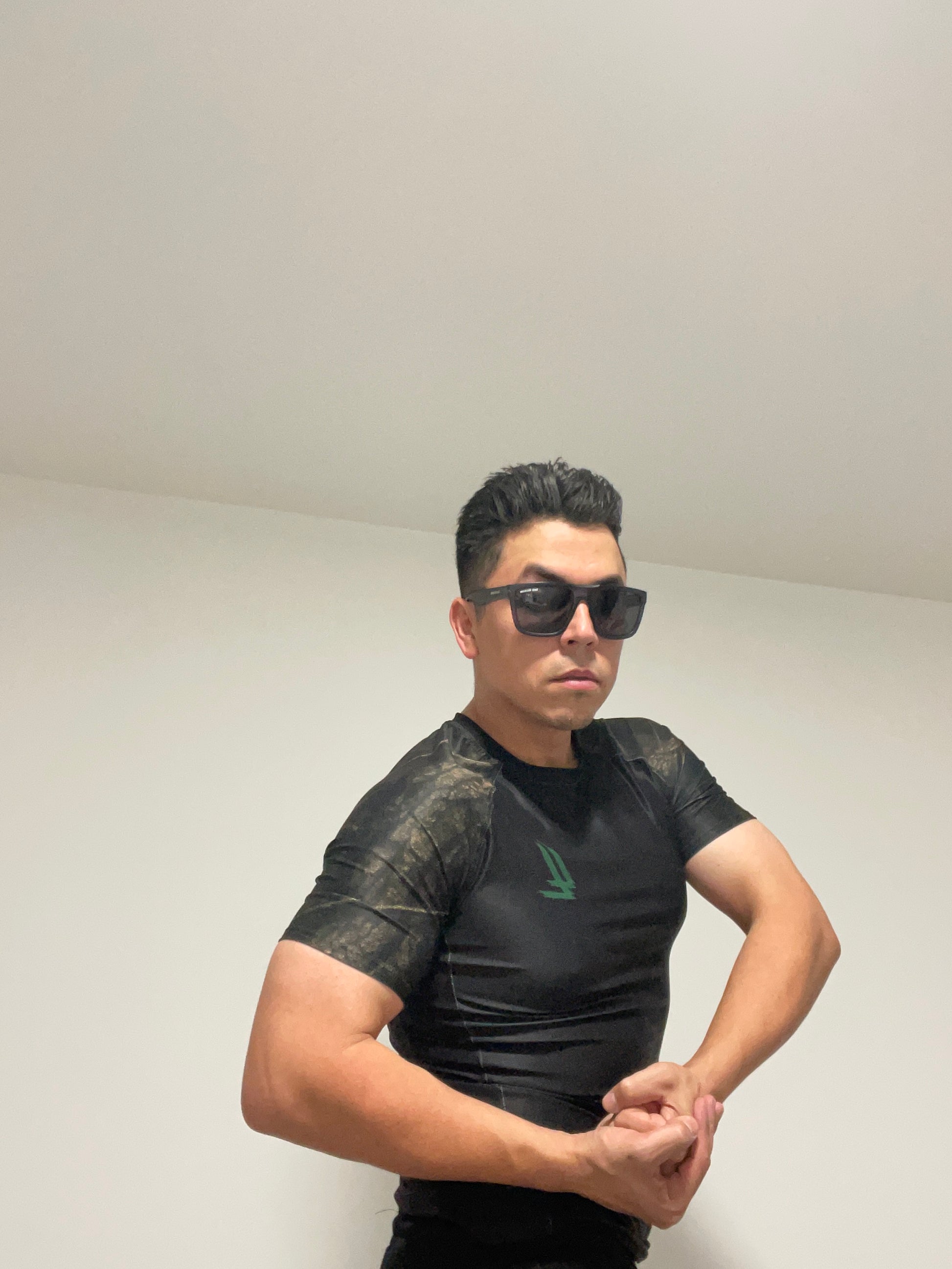 LL “Shotime” Compression Tee – Tactical Blackout Edition - Luis’s Locker
