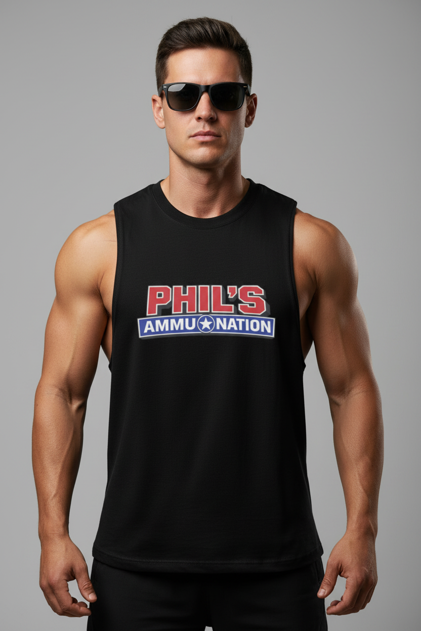 Phil’s Ammu Nation Muscle Shirt GTA VI Merch – Side View