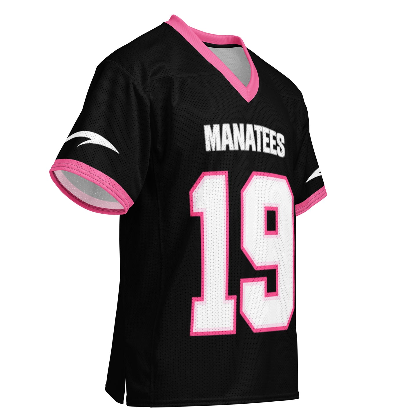 Vice City Manatees 19 jersey black edition side angle gaming gym streetwear