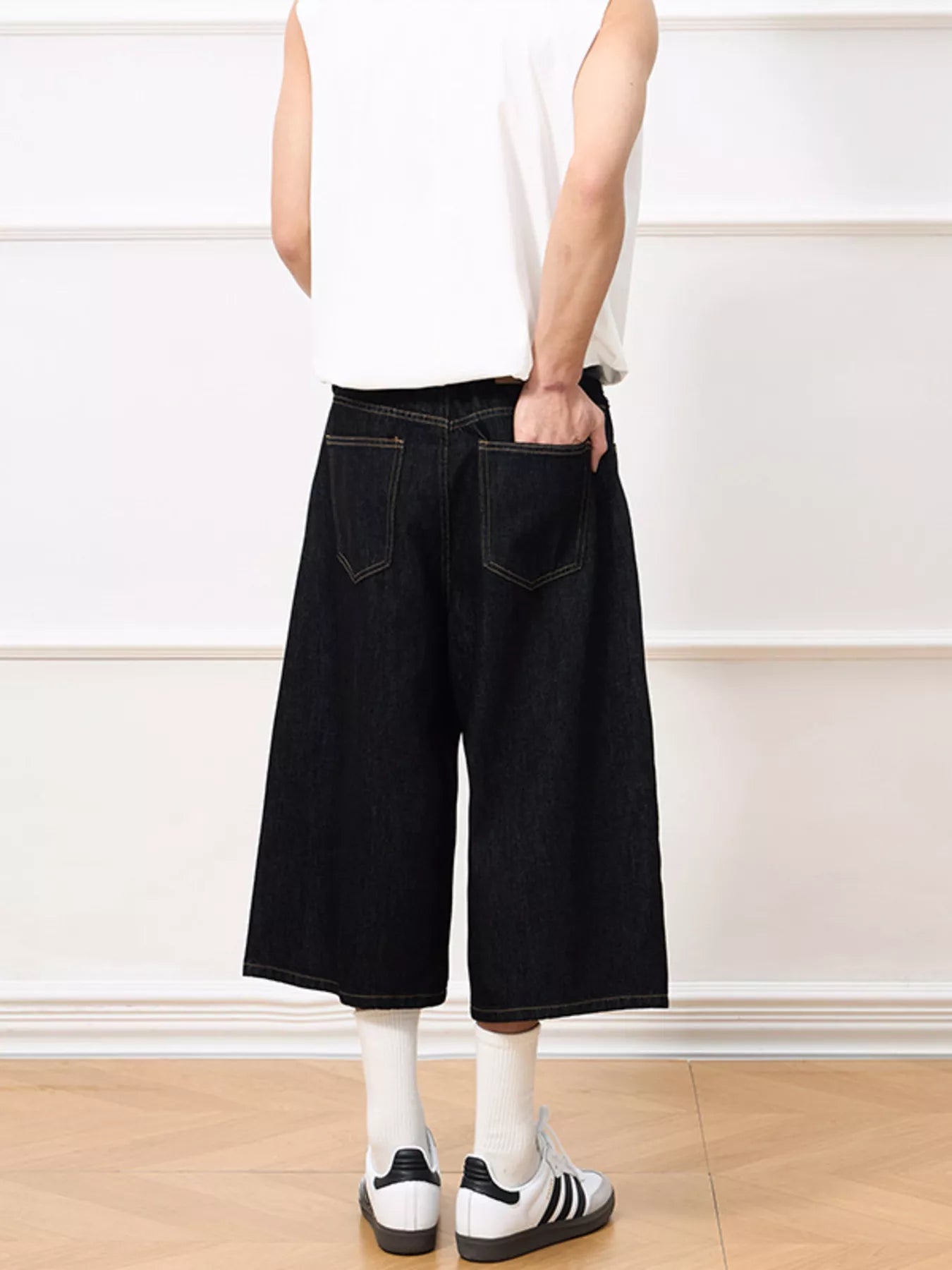 199 nan – Men's wide leg jeans streetwear fit