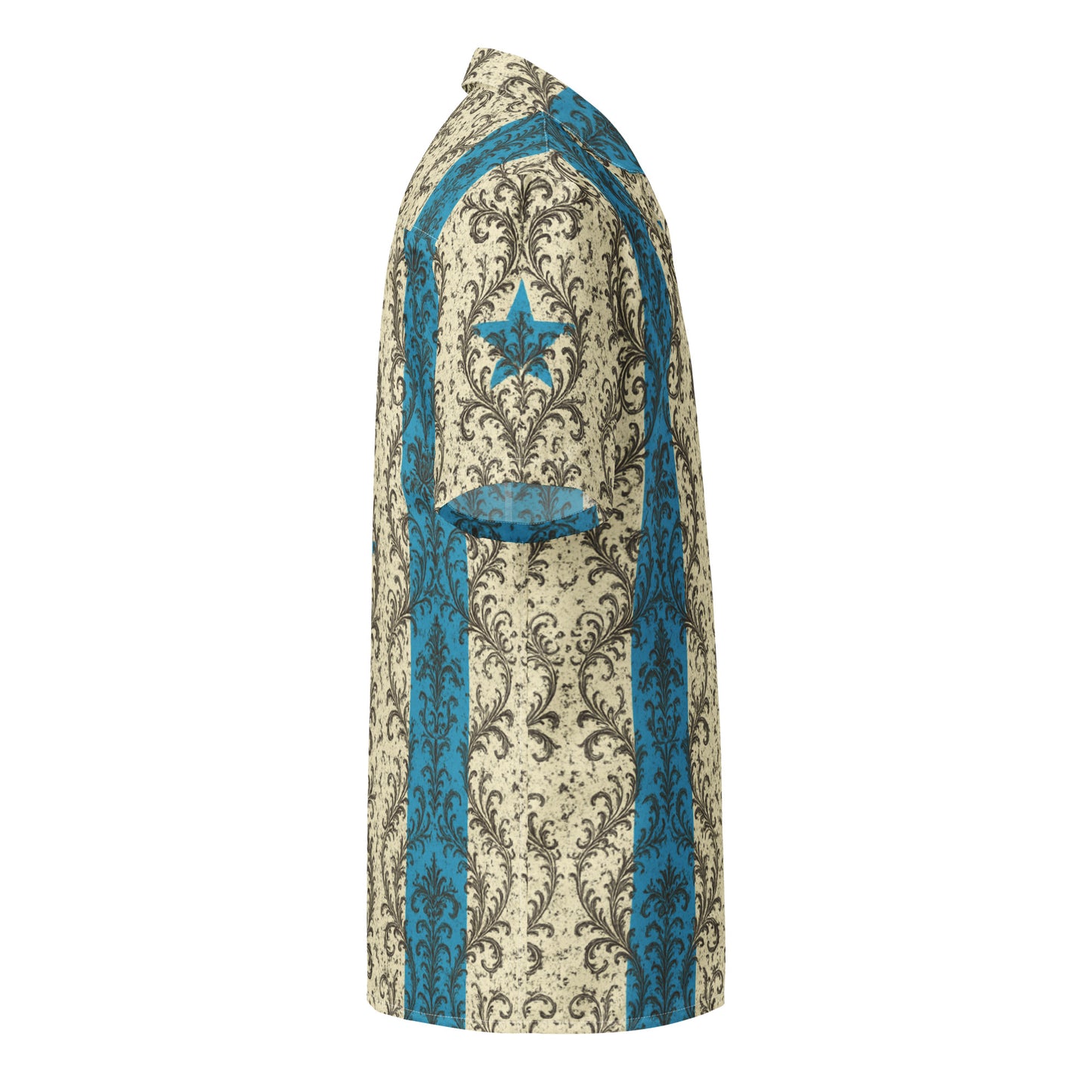 Barava West Button Shirt – Teal Frontier Pattern