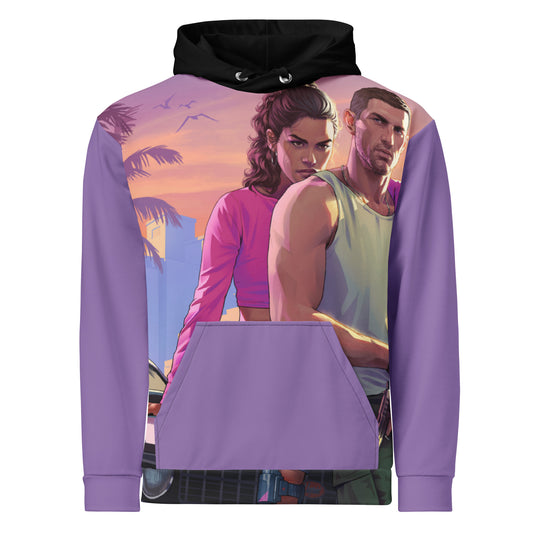 GTA VI Jason & Lucia Unisex cotton hoodie