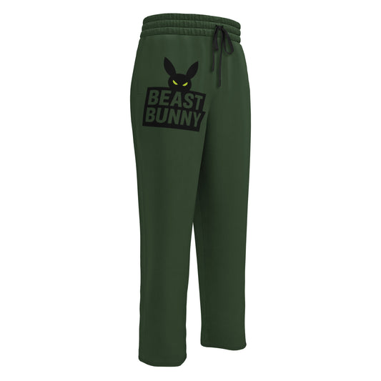 Beast Bunny Wide-Leg Joggers – Forest Strike Edition