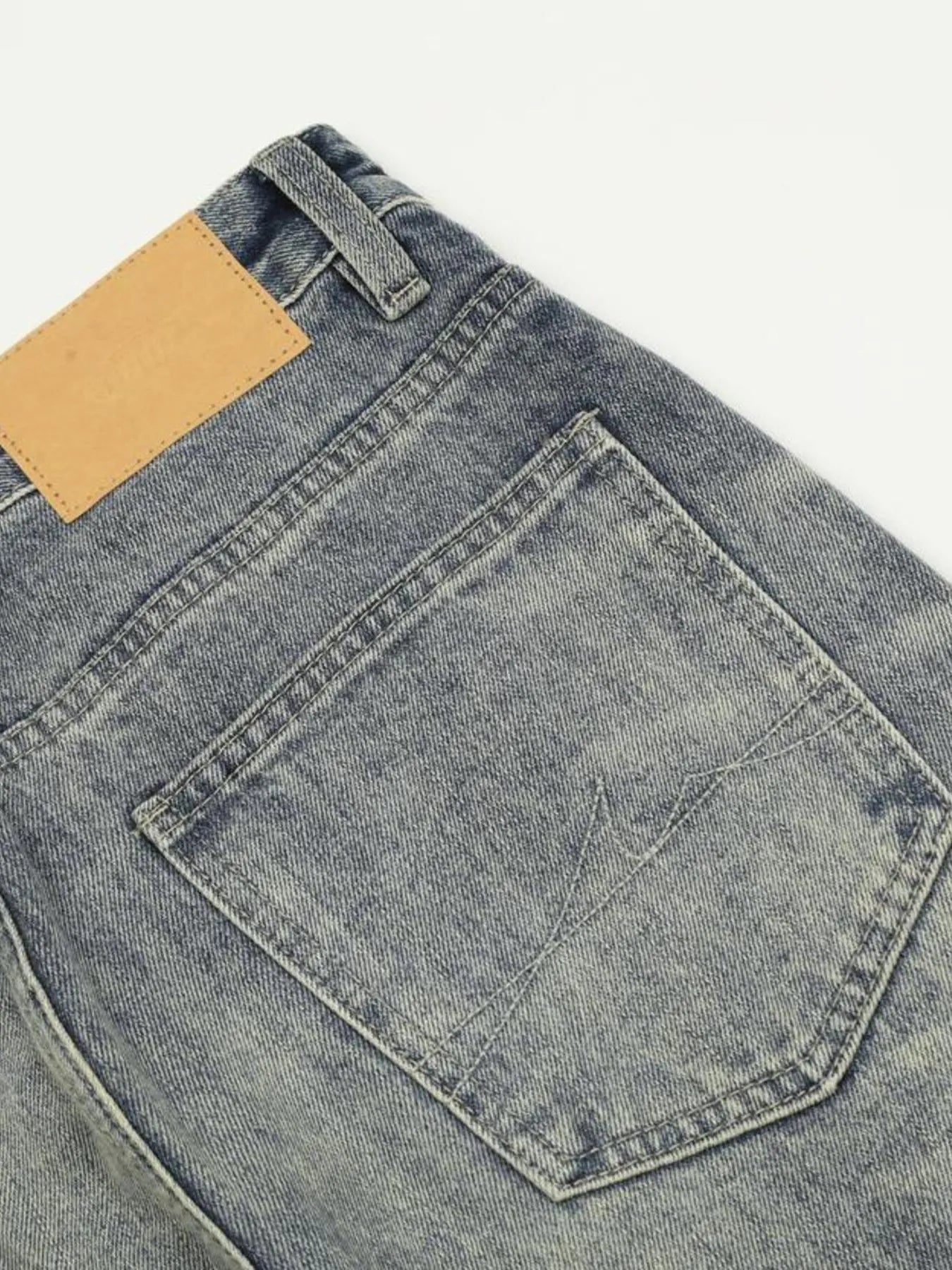 1282 Men's Distressed Flare Jeans – men's flare jeans (Y2K) (detail view 17)