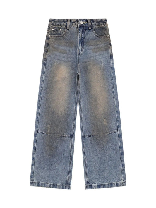 261 nan – Men's wide leg jeans streetwear fit
