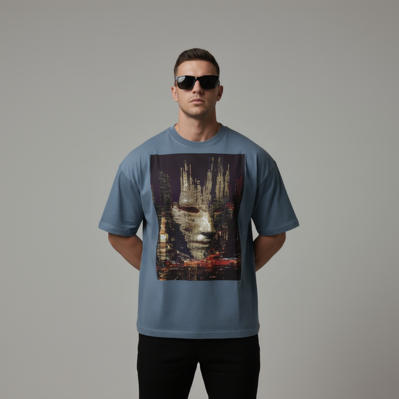 Sentient King Vintage Washed Oversized Cotton T-Shirt - Luis’s Locker