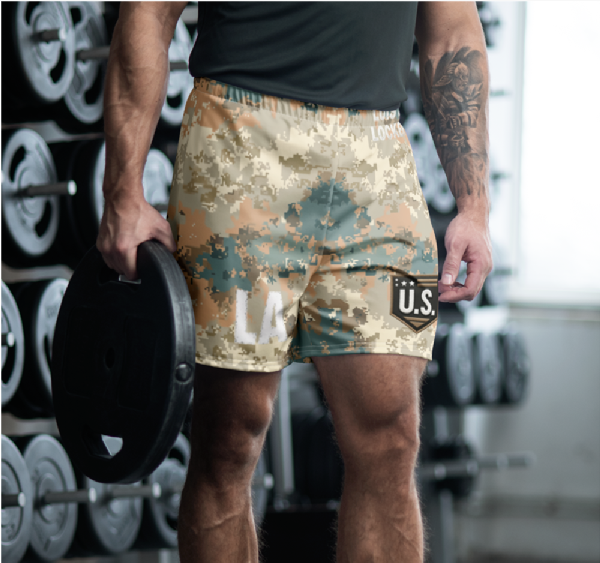 US Army-Inspired Pixelated Camo Shorts - Luis’s Locker