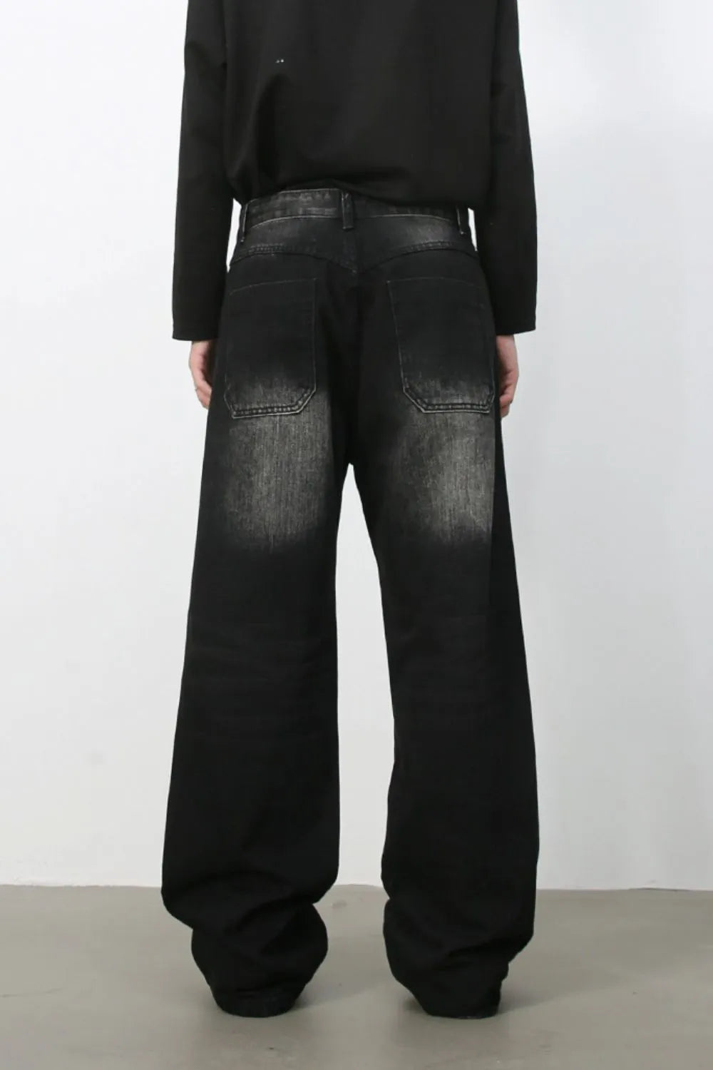 062 nan – Men's wide leg jeans streetwear fit