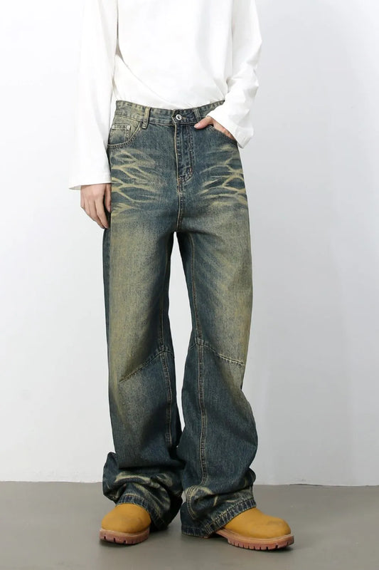 799 Men's Wide Leg Jeans – Men's wide leg jeans streetwear fit