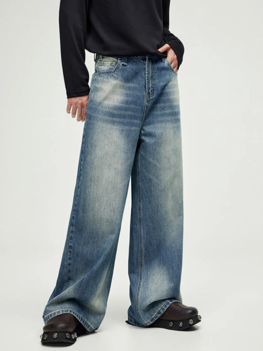 607 Men's Wide Leg Jeans – Men's wide leg jeans streetwear fit