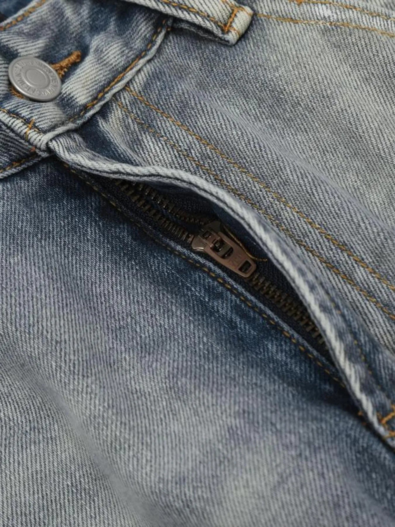 1283 Men's Vintage Washed Gradient Distressed Flare Jeans – men's flare jeans (Y2K) (detail view 7)