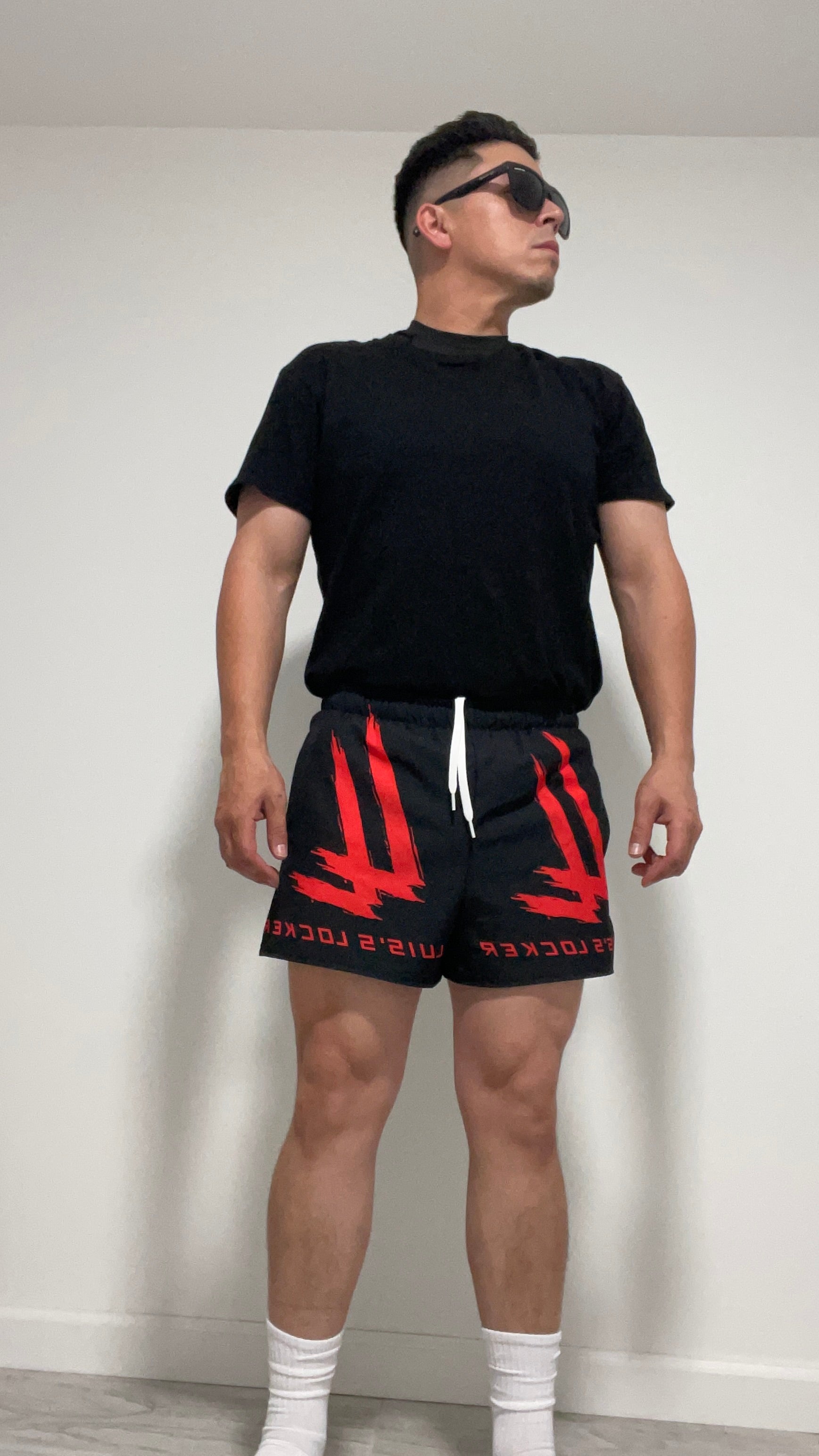 Red line Body Building Leg Day Shorts - Luis’s Locker