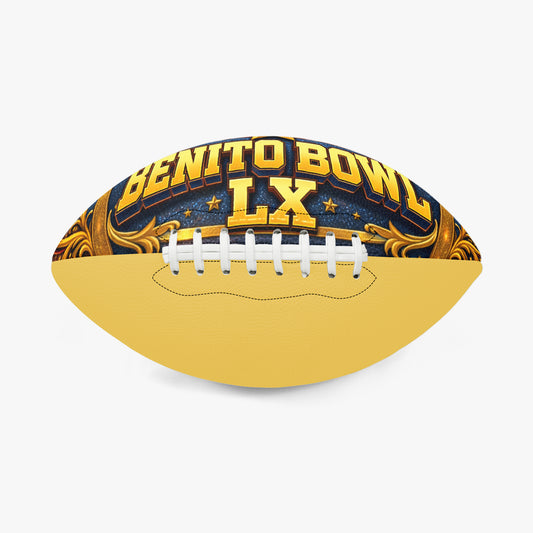 Benito Bowl LX Luminous Textured Type Size 9 American Football – Front View