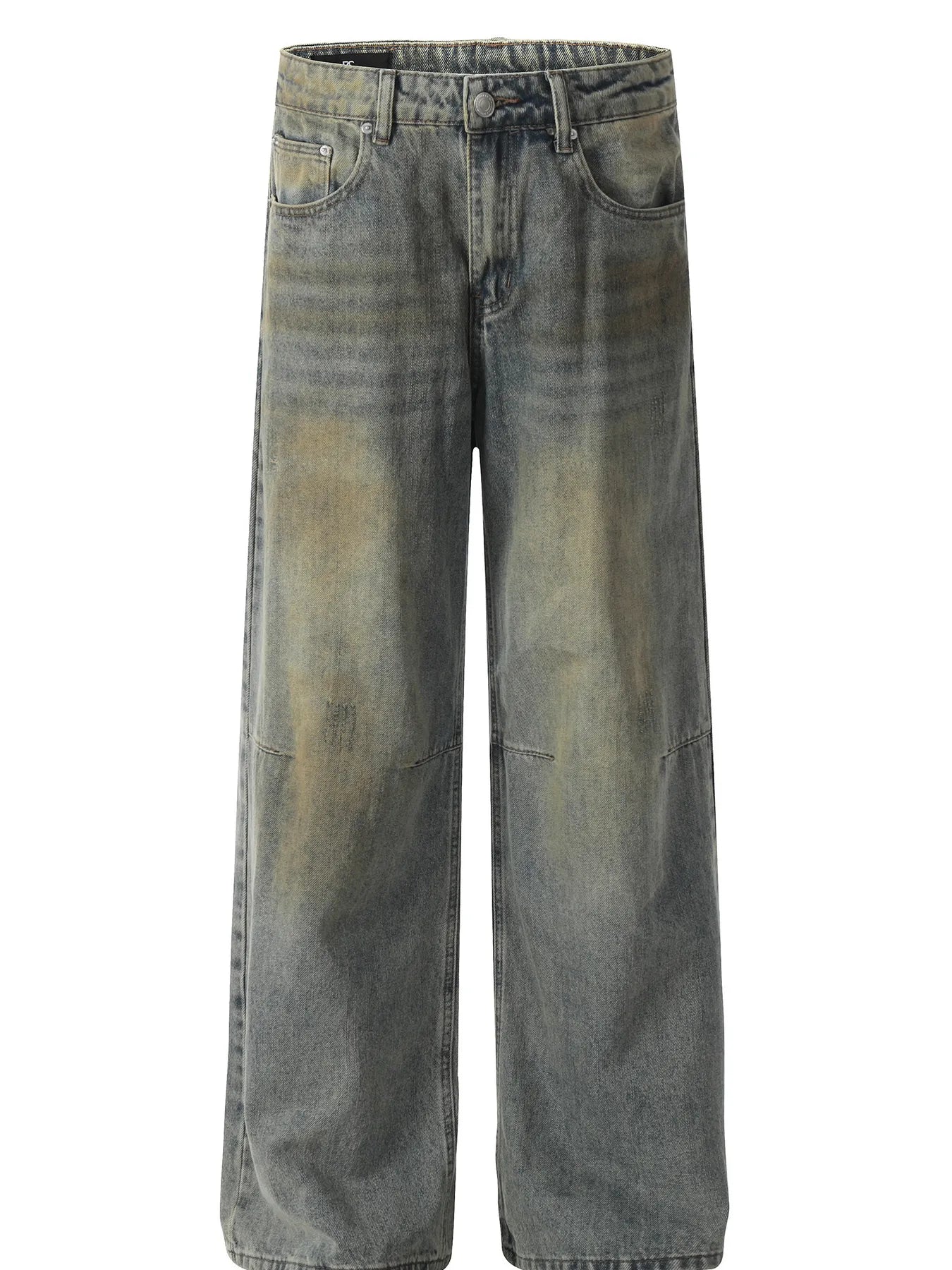 748 Men's Washed Wide Leg Jeans – Men's wide leg jeans streetwear fit