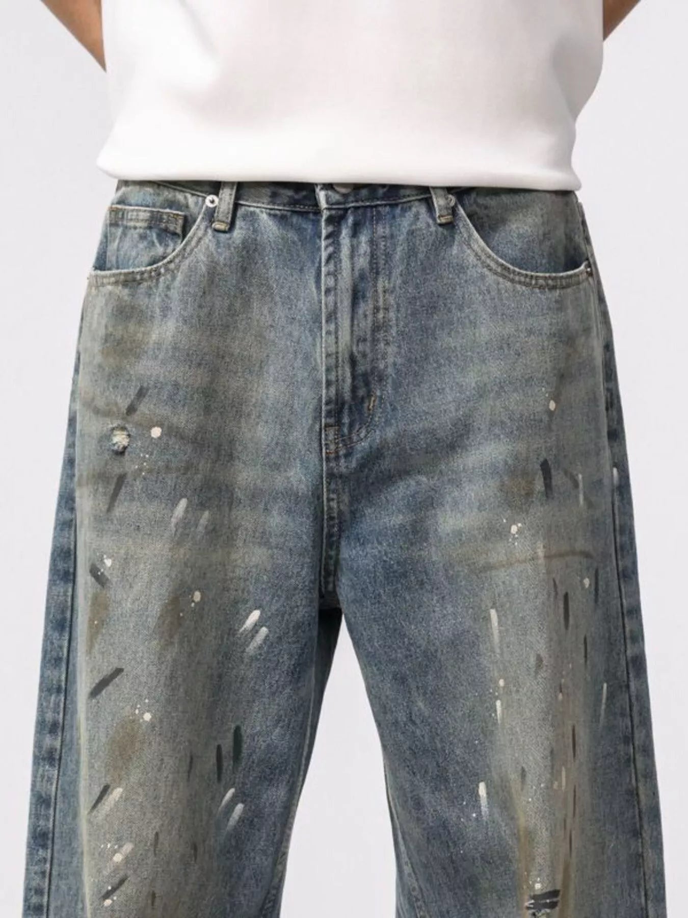 713 nan – Men's wide leg jeans streetwear fit