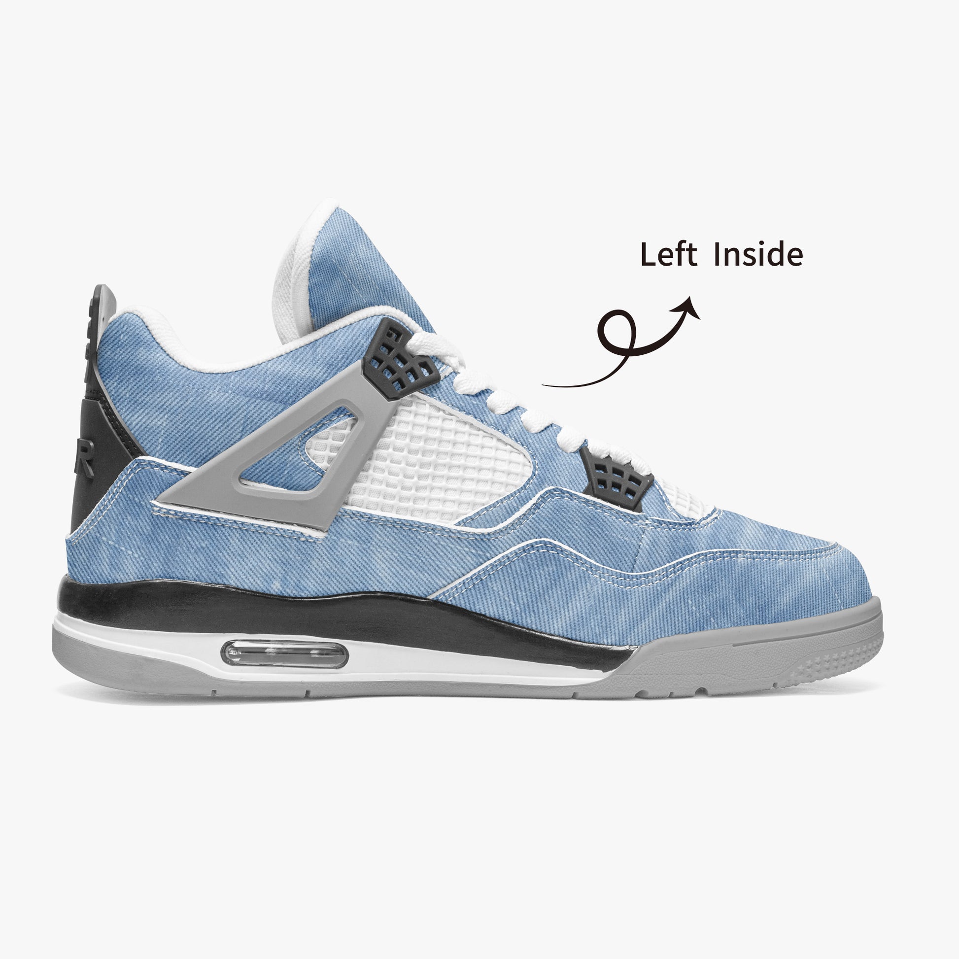 Retro Air Cuatro Billie Jean Jays Limited Edition High Top Sneakers – Close-Up