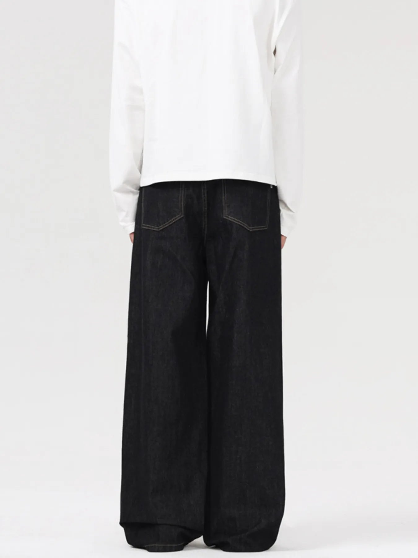 362 nan – Men's wide leg jeans streetwear fit