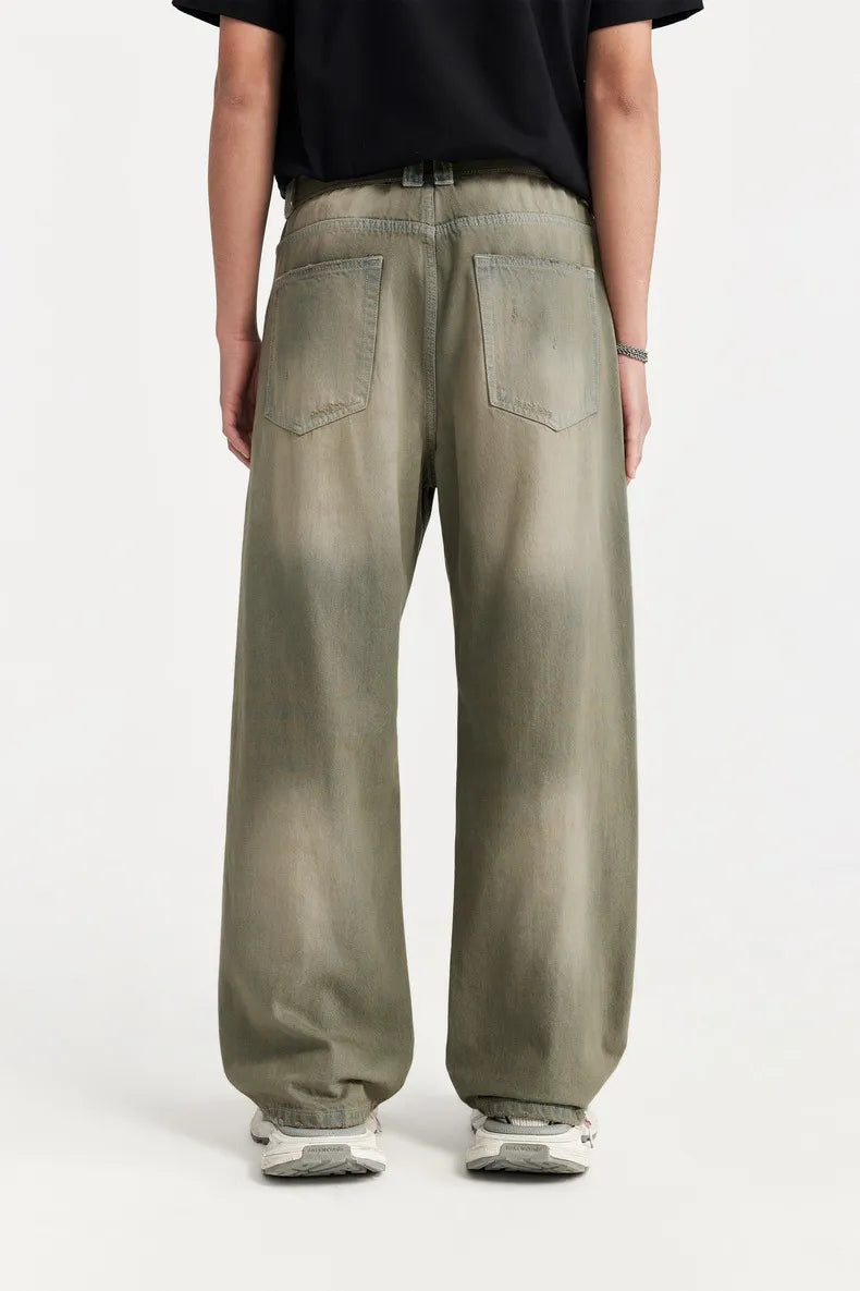918 nan – Men's wide leg jeans streetwear fit