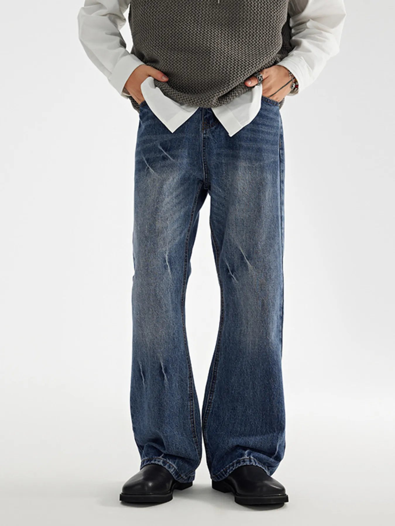 606 nan – Men's wide leg jeans streetwear fit