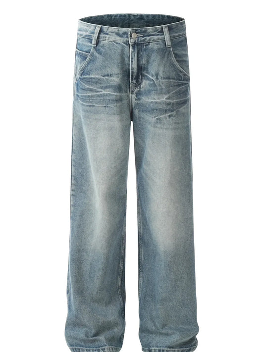 763 Men's Wide Leg Jeans – Men's wide leg jeans streetwear fit