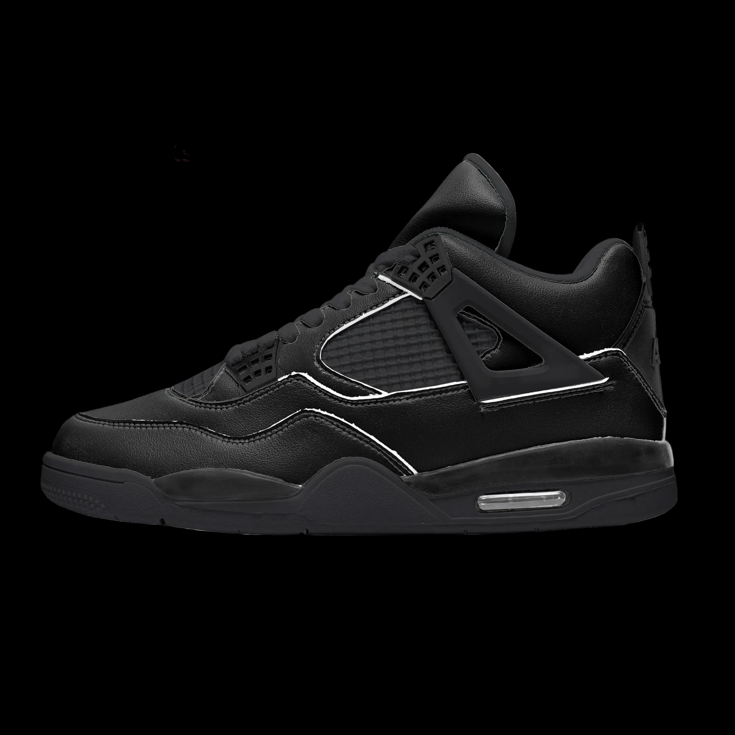 Fuerza Retro Air Cuatro – OG Black Ops ONYX High Top Sneakers - Main Image