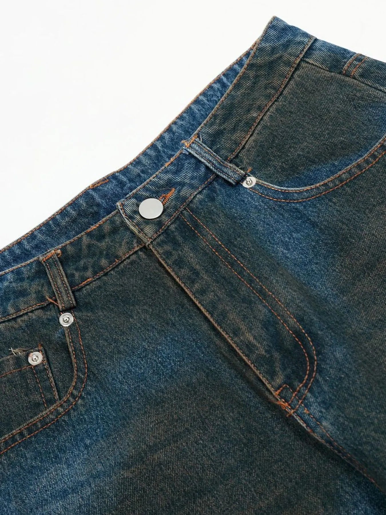 005 nan – Men's wide leg jeans streetwear fit