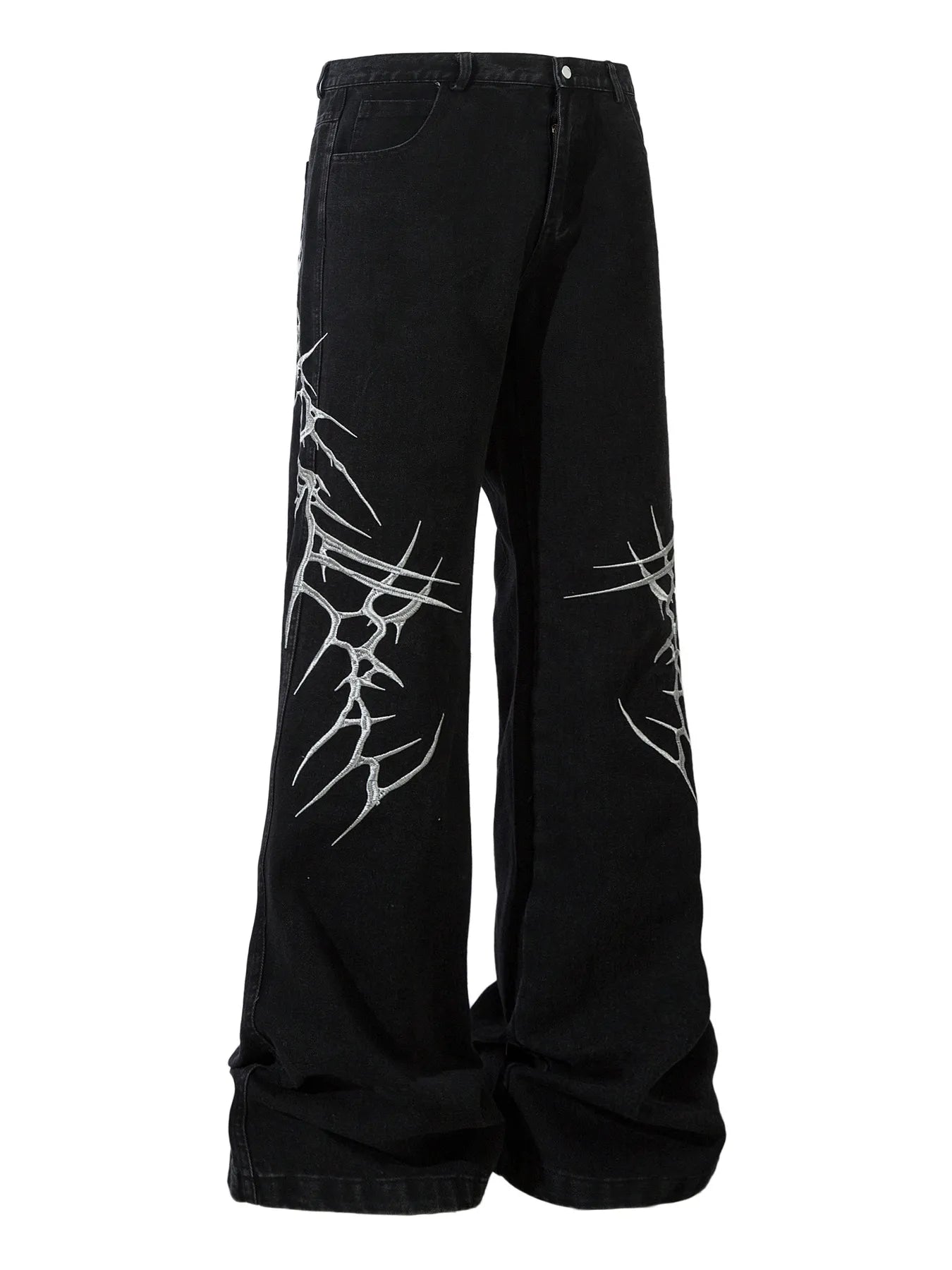 1265 Men's Printed Wide Leg Jeans – men's graphic jeans (main view)