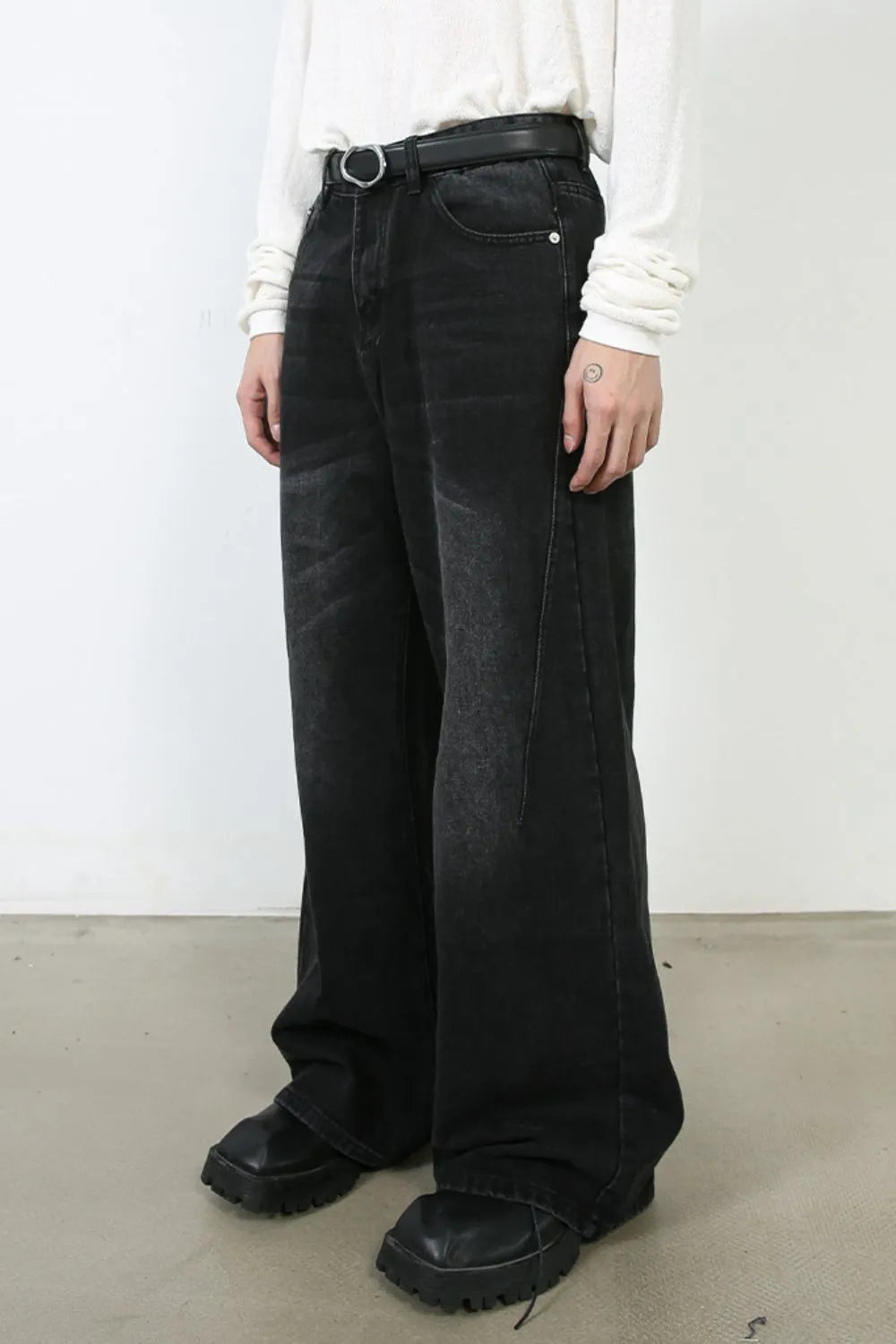 1040 nan – Men's wide leg jeans streetwear fit