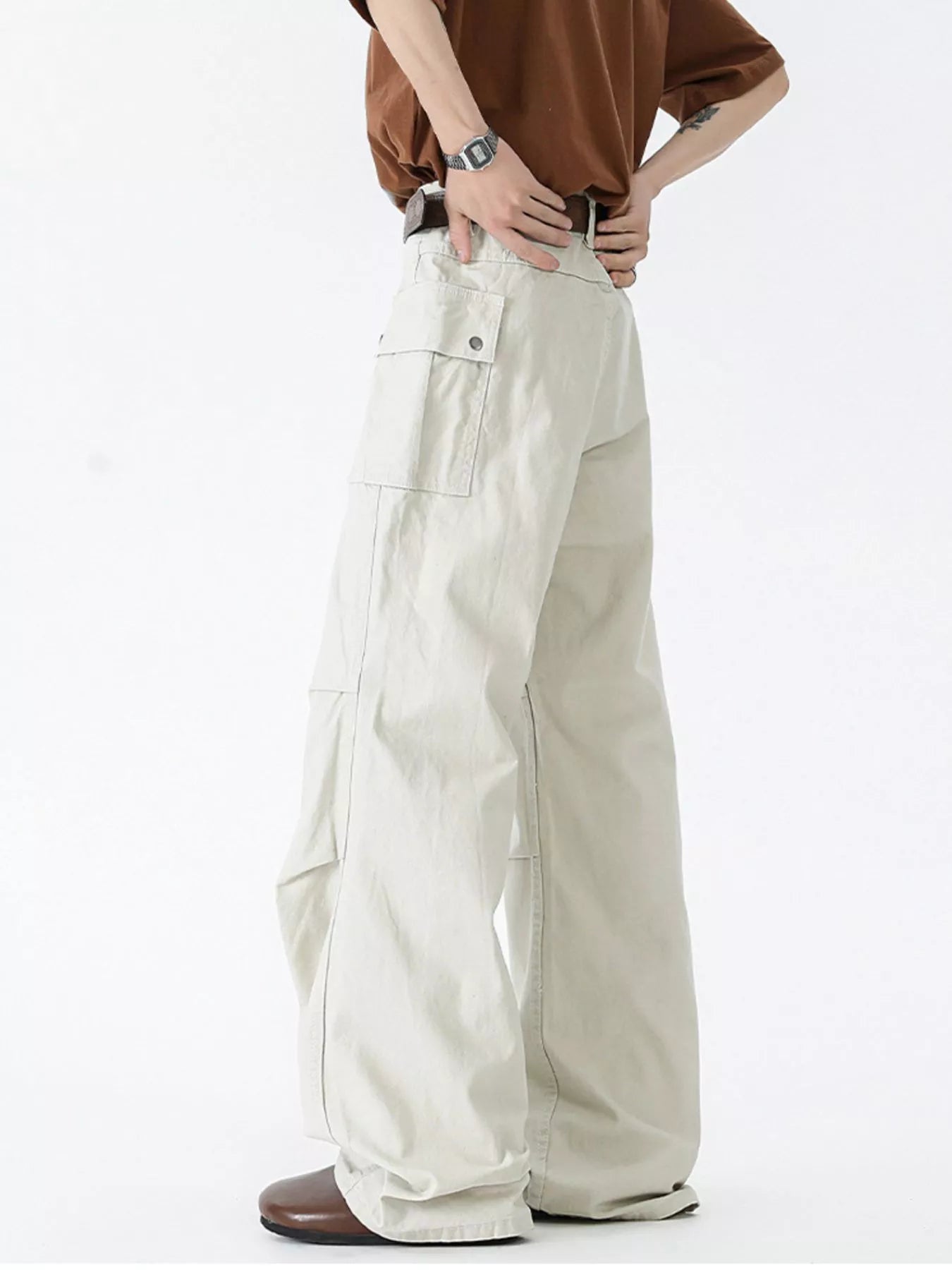 510 nan – Men's wide leg jeans streetwear fit
