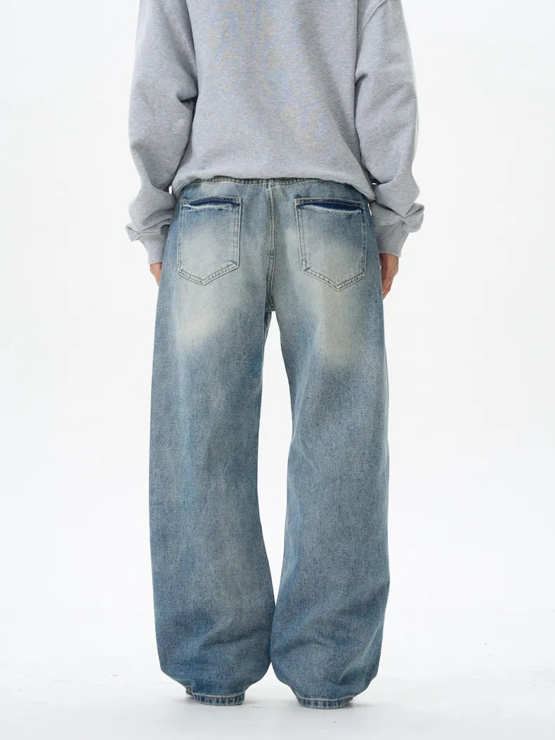 787 nan – Men's wide leg jeans streetwear fit