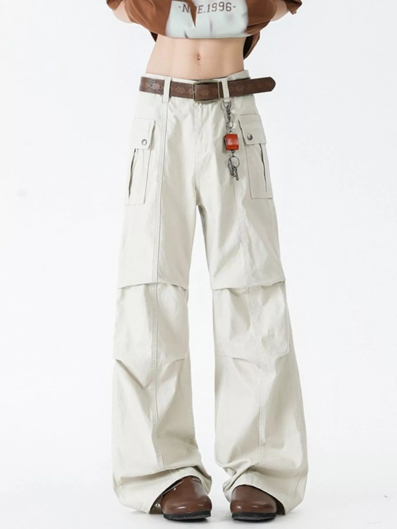 509 nan – Men's wide leg jeans streetwear fit