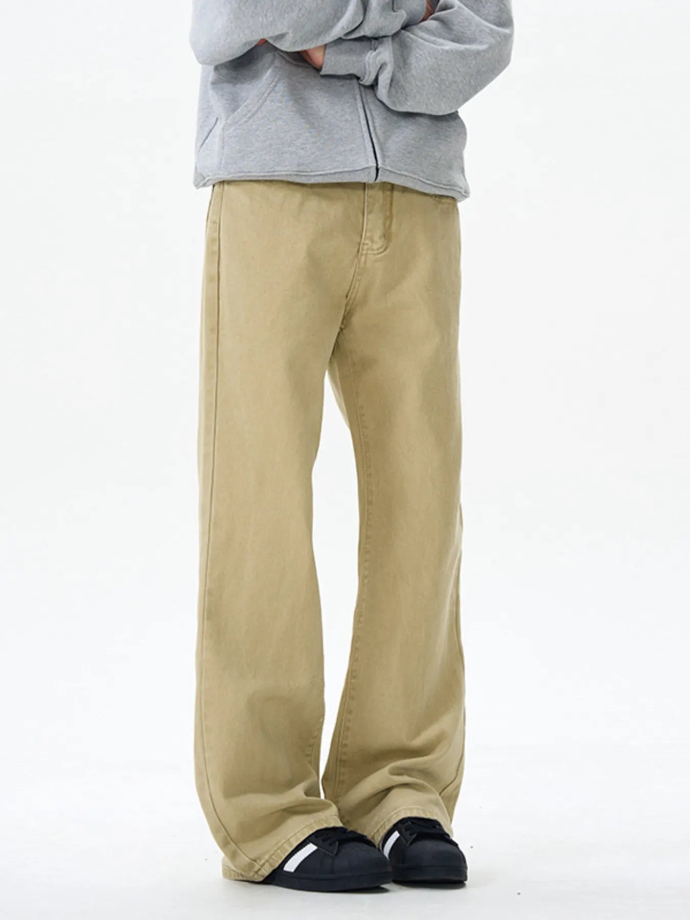 1295 Men's Wide Leg Flare Jeans – men's flare jeans (Y2K) (front view)
