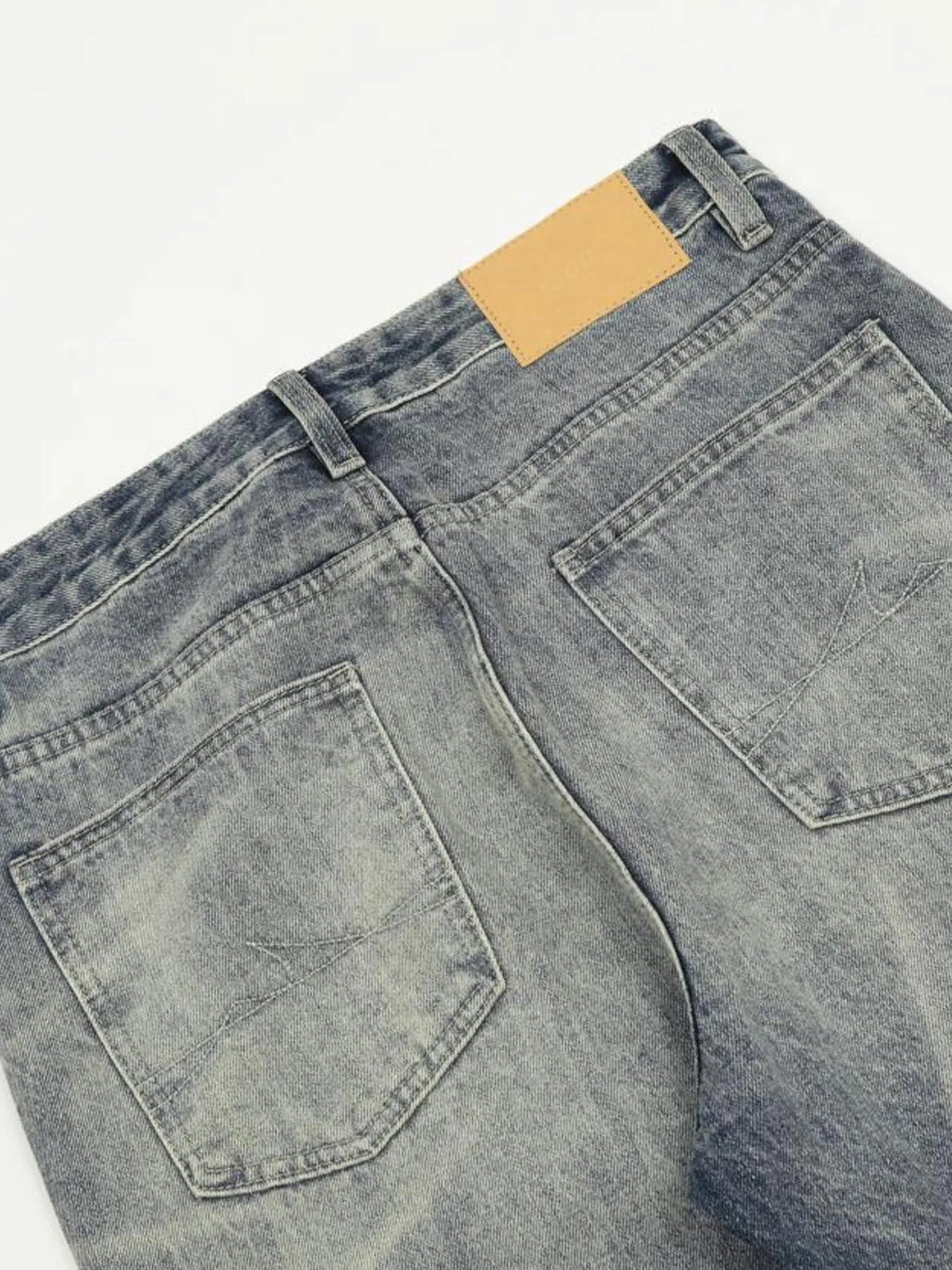 1282 Men's Distressed Flare Jeans – men's flare jeans (Y2K) (detail view 12)