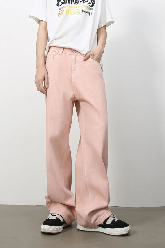 1171 nan – Men's wide leg jeans streetwear fit